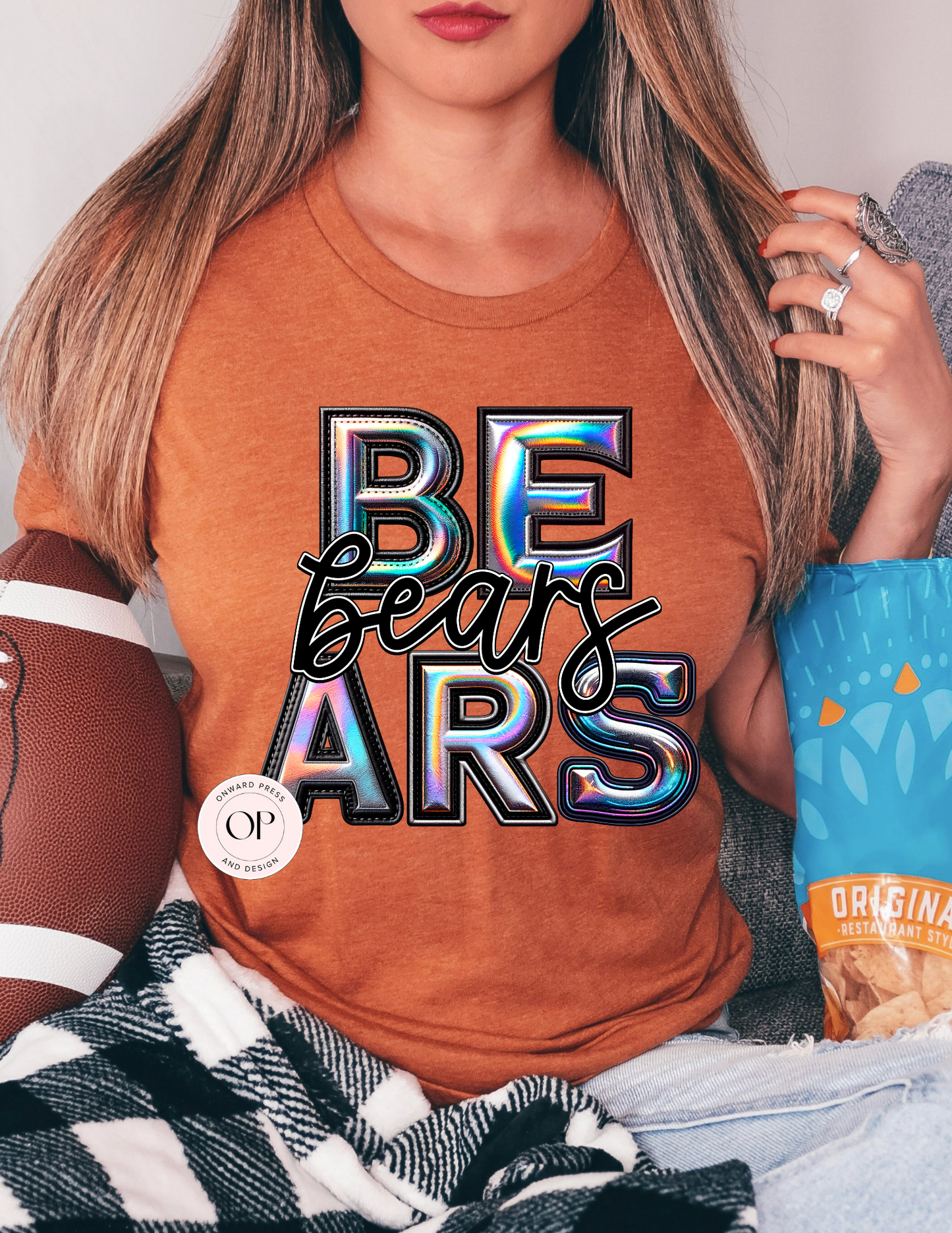 Bears Holographic School Football