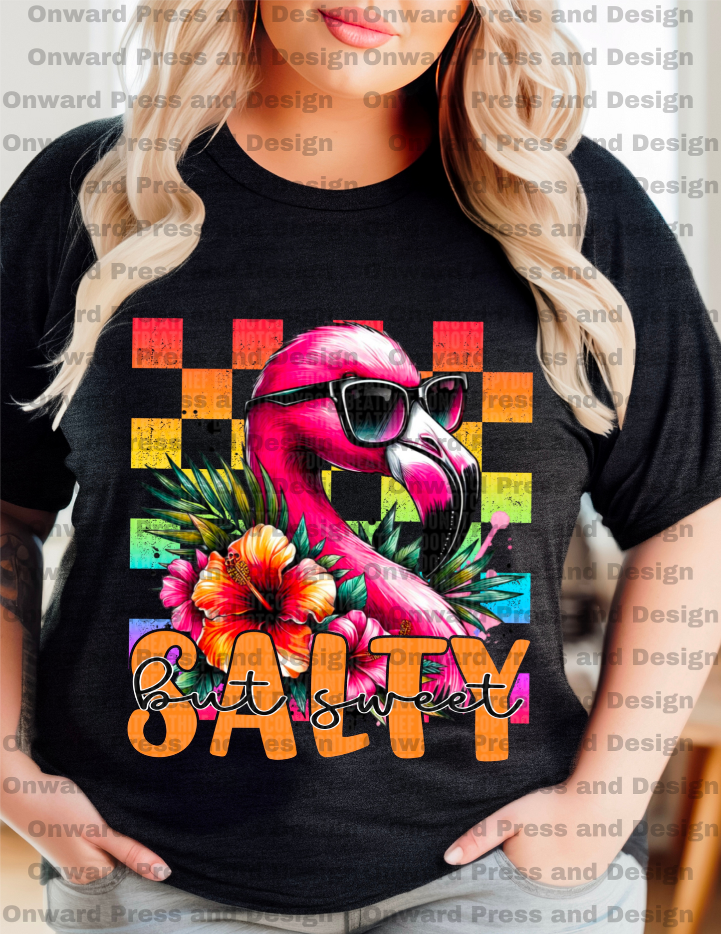 Salty but Sweet Flamingo Tee