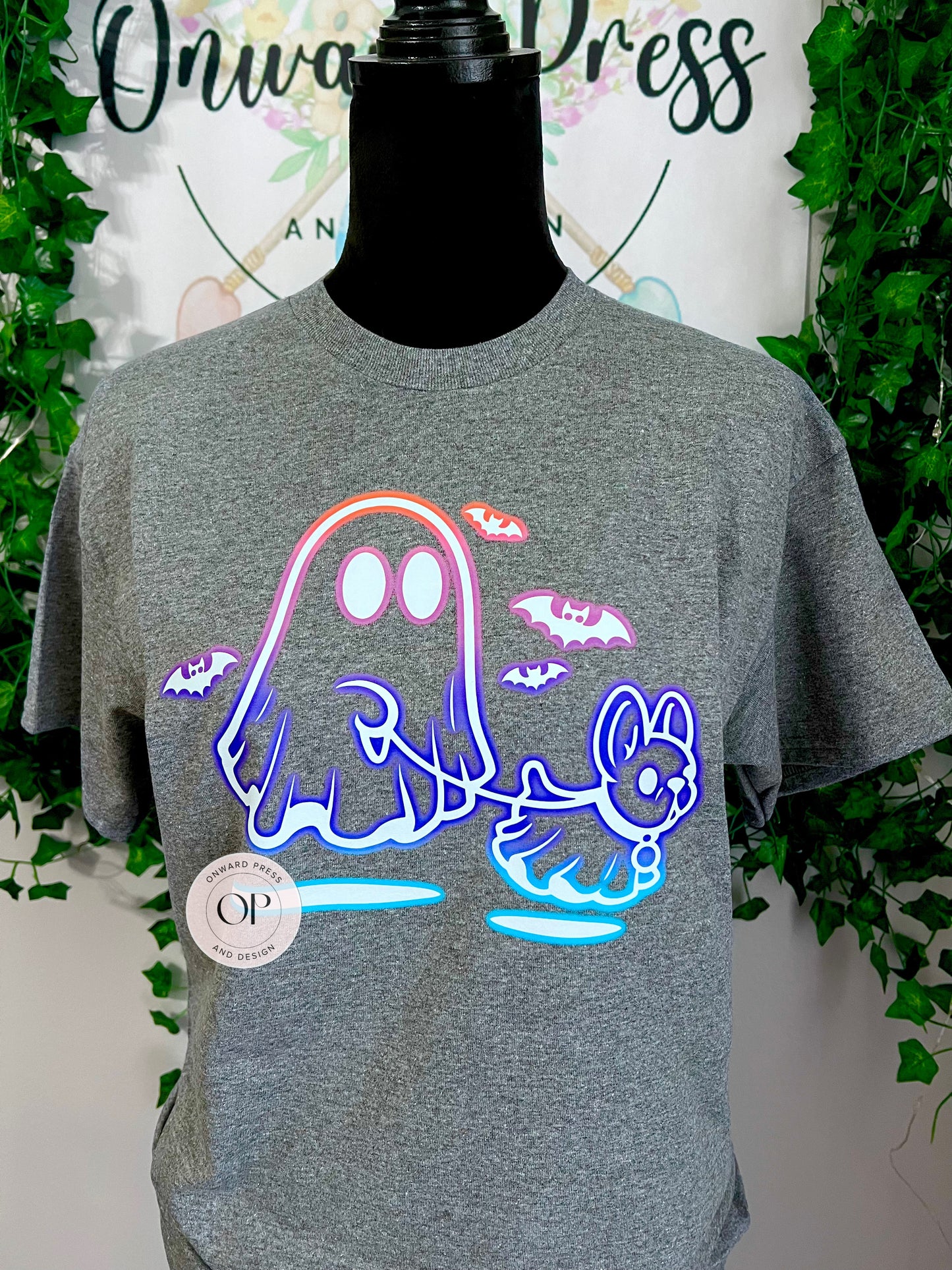 NEON Ghost Walking The Dog