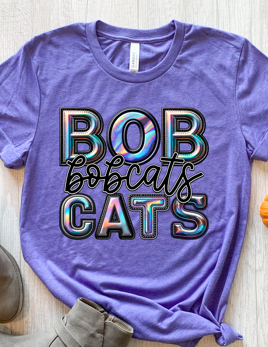 Bobcats Holographic School Football