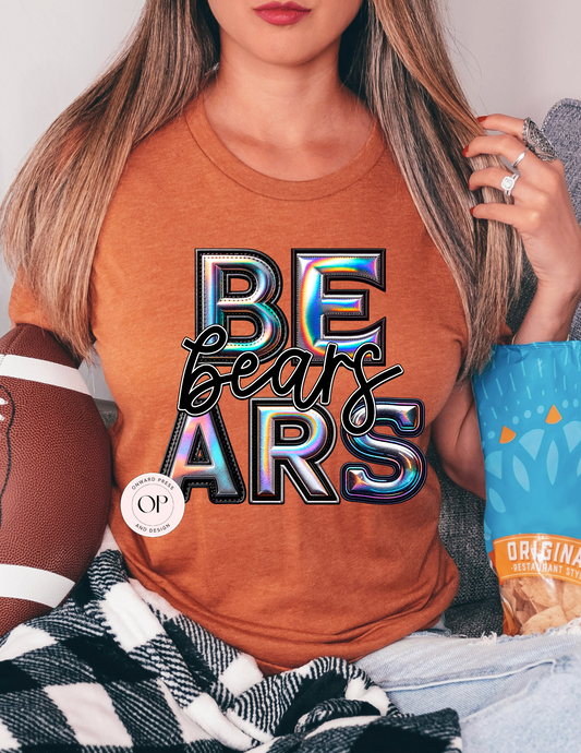 Bears Holographic School Football