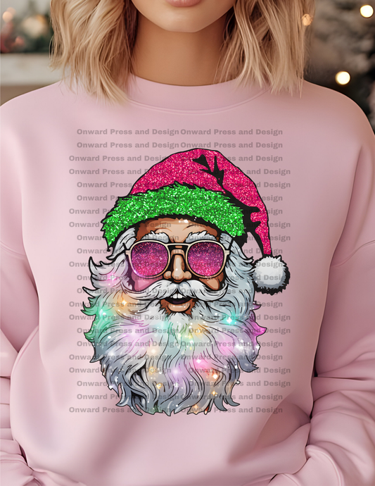 Faux Bling Cool Santa