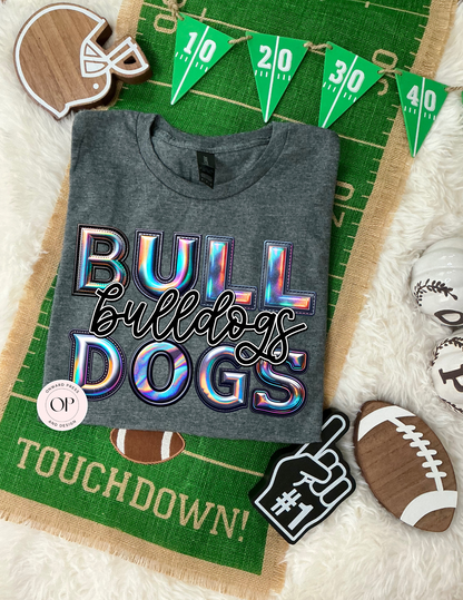 Bulldogs Holographic School Football