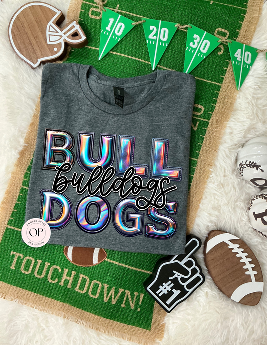 Bulldogs Holographic School Football