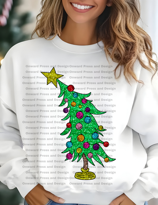 Gr*nch Faux Bling Bent Tree