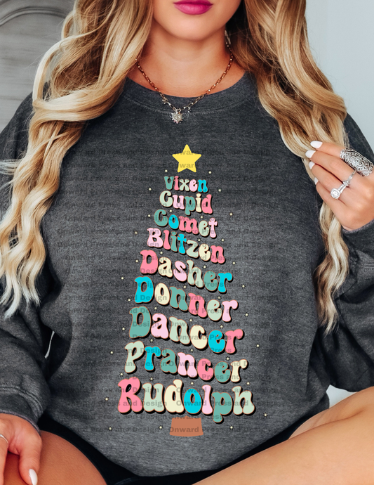 Reindeer Names Tree