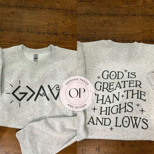 God Is Greater Than The Highs And The Lows