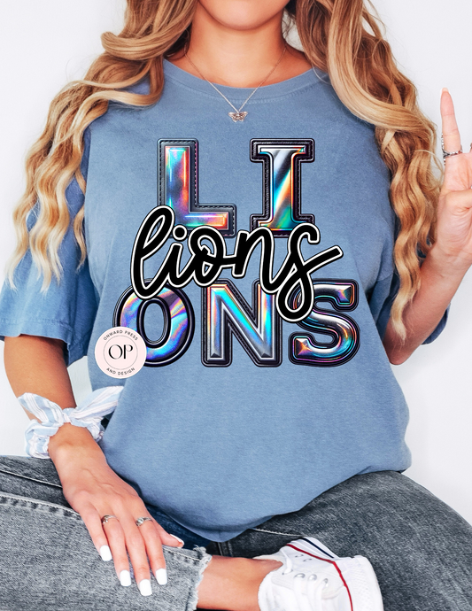 Lions Holographic School Football