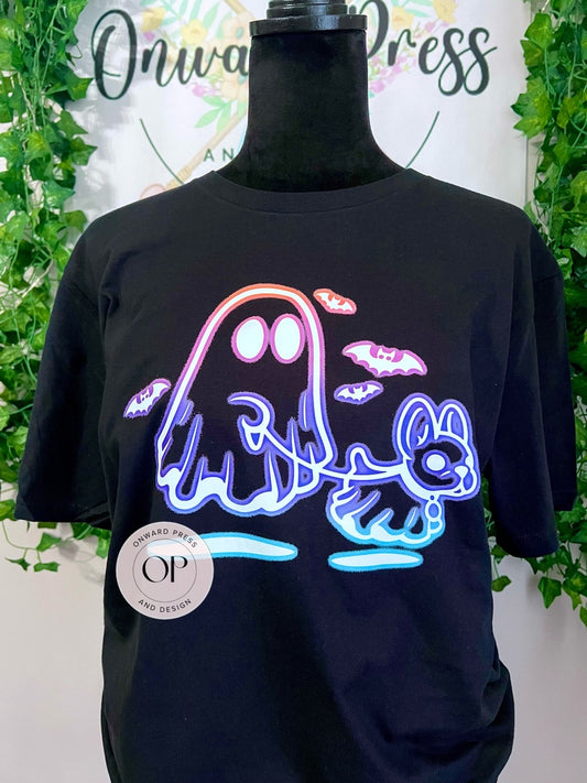 NEON Ghost Walking The Dog
