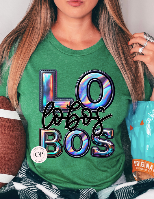 Lobos Holographic School Football