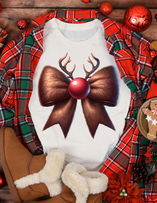 Brown Reindeer Bow