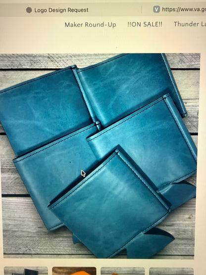 B Smith Outdoors Leather engraved can koozies
