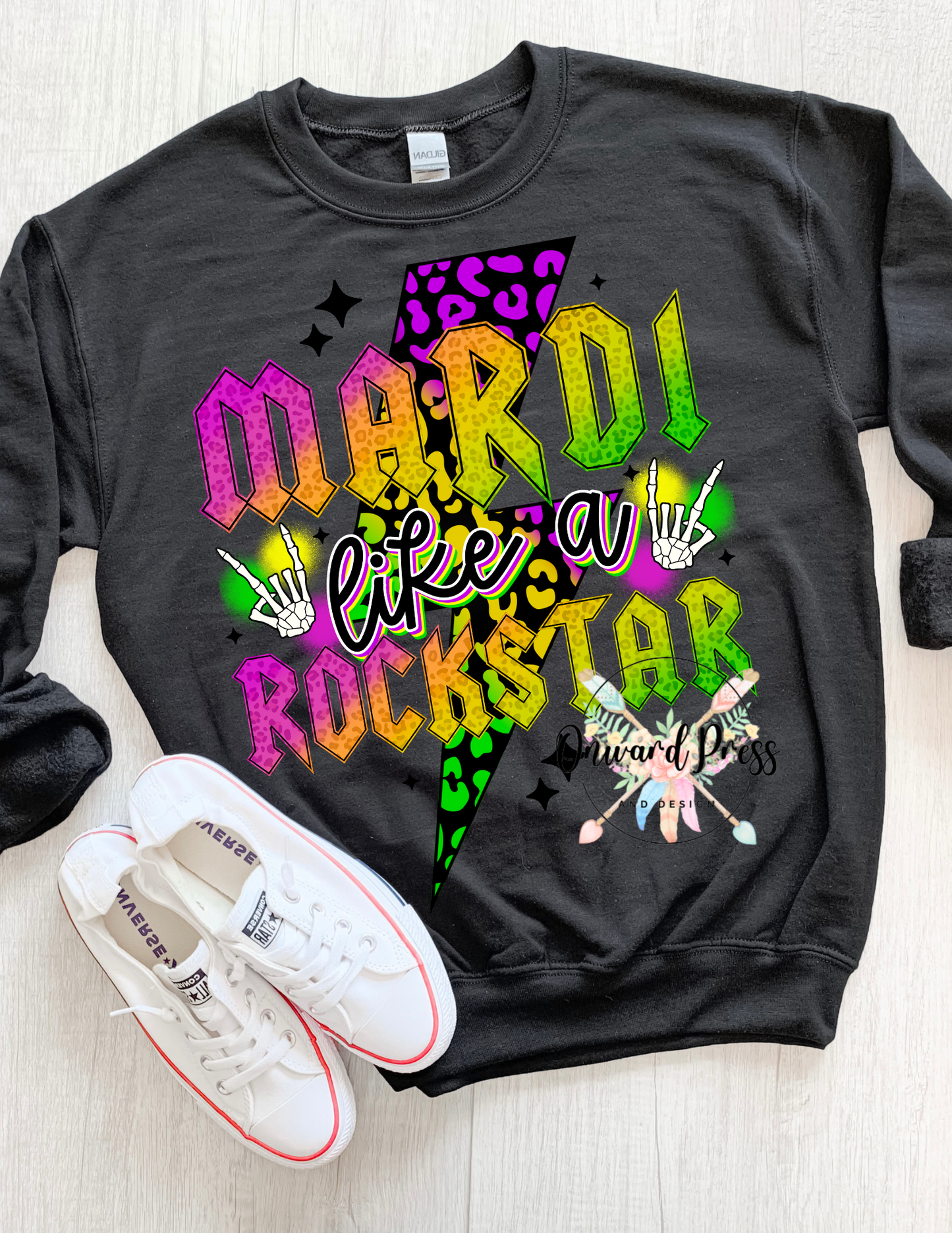 Mardi Like A Rockstar Sweatshirt