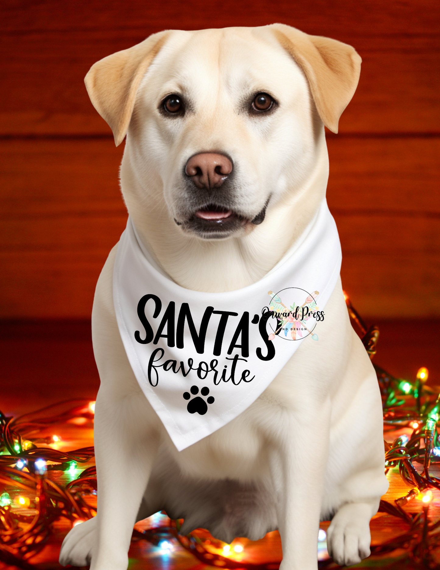 Santa's Favorite Pet Bandana