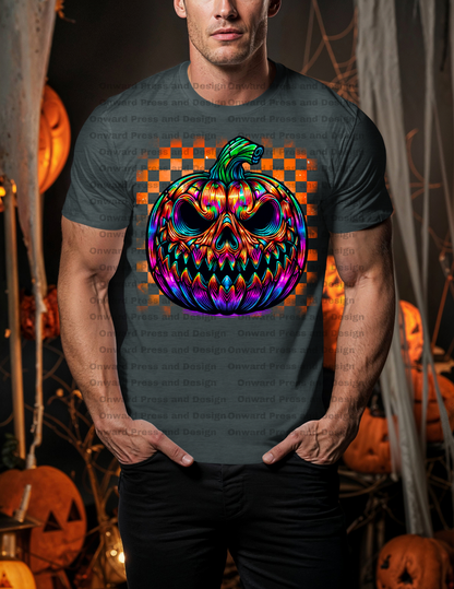 Vibrant Mischievous Pumpkin DTF