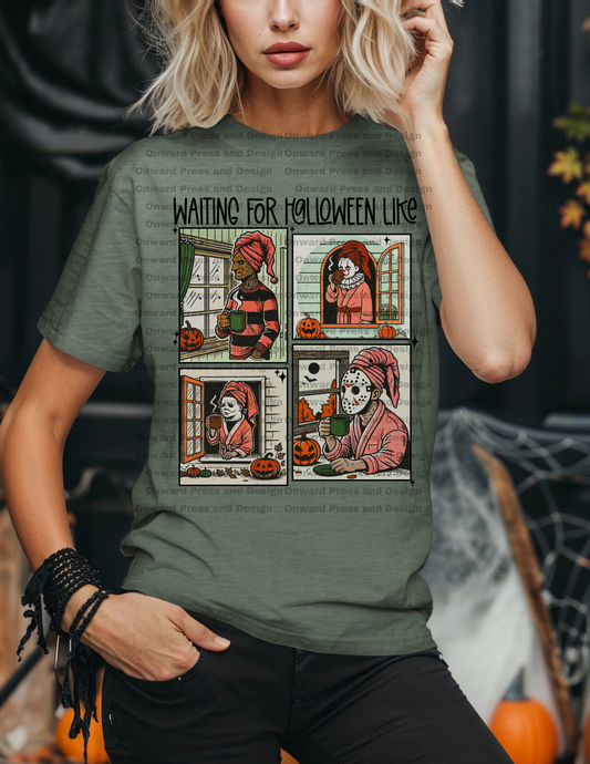 Waiting For Halloween Like (Monsters) DTF