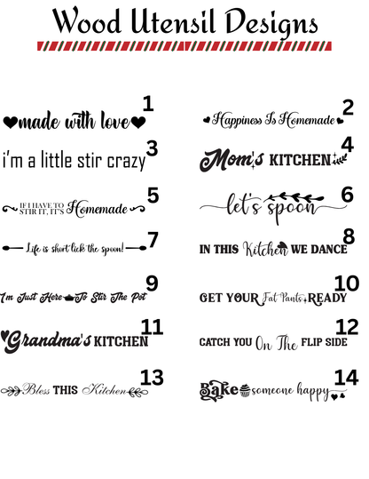 Bamboo Personalized Utensils